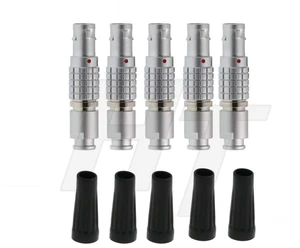 HangTon 5-Pcs FGG 0B 5-Pin Male Circular Push-Pull Connector Cable Plug for Timecode Data & Power HangTon 5-Pcs FGG 0B 5-Pin Male Circular Push-Pull Connector Cable Plug for Timecode Data & Power