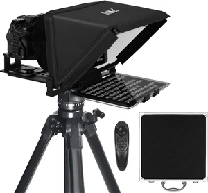 TX12 Teleprompter with Remote App Control, 13inch Metal TeleprompterCompatible with iPad, DSLR Camera,Collapsible with Carry Case,Easy to Assemble TX12 Teleprompter with Remote App Control, 13inch Metal TeleprompterCompatible with iPad, DSLR Camera,Collapsible with Carry Case,Easy to Assemble
