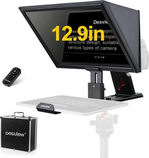 T12S 12.9" Metal Teleprompter with Beam Splitter Glass T12S 12.9" Metal Teleprompter with Beam Splitter Glass