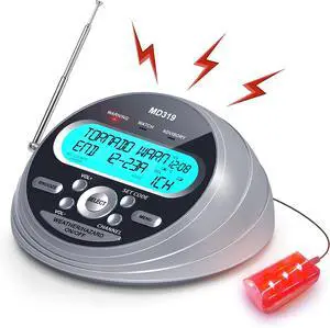 Weather Alert Radio with 23 County Codes,80+ NOAA Alerts,for Tornado,Storm Weather Alert Radio with 23 County Codes,80+ NOAA Alerts,for Tornado,Storm