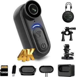 4K Mini Body Camera 128GB Thumb Size Wearable Action Cam, Hands-Free POV Recording, Portable Body Worn Camera for Travel, Cycling, Sports, Pets, Outdoor Adventures 4K Mini Body Camera 128GB Thumb Size Wearable Action Cam, Hands-Free POV Recording, Portable Body Worn Camera for Travel, Cycling, Sports, Pets, Outdoor Adventures