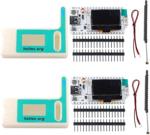 2 Sets ESP32 LoRa V3 915MHz WiFi+BLE Development Board Kit 0.96" OLED Display, SX1262, LoRa V3 Case & 824960MHz Antenna for Meshtastic IoT 2 Sets ESP32 LoRa V3 915MHz WiFi+BLE Development Board Kit 0.96" OLED Display, SX1262, LoRa V3 Case & 824960MHz Antenna for Meshtastic IoT