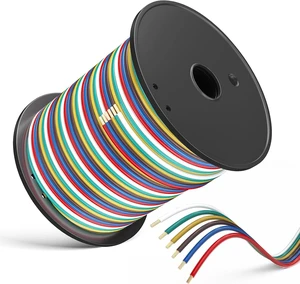 100FT 14 Gauge Bonded 6-Way Trailer Wire for Trailer Lights 100FT 14 Gauge Bonded 6-Way Trailer Wire for Trailer Lights