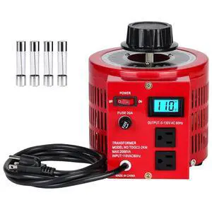2000VA Variable AC Power Supply Voltage Transformer Voltage Regulator Transformer Converter Auto Variable with LCD Display 110V Input 0-130V Output AC Voltage Stabilizer 2000VA Variable AC Power Supply Voltage Transformer Voltage Regulator Transformer Converter Auto Variable with LCD Display 110V Input 0-130V Output AC Voltage Stabilizer