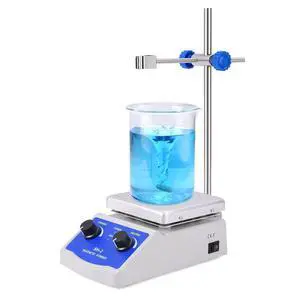 Magnetic Stirrer Hot Plate Mixer 1000ml Stirring Capacity 5 x 5 inch Max 520°F Hotplate and 100-2000 RPM Stirrer, Stirring Bar & Support Stand Included Magnetic Stirrer Hot Plate Mixer 1000ml Stirring Capacity 5 x 5 inch Max 520°F Hotplate and 100-2000 RPM Stirrer, Stirring Bar & Support Stand Included