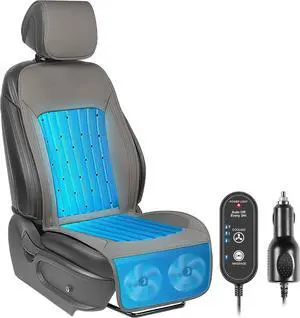 2026 Upgraded Cooling Car Seat Cover Front Seat, 12V-24V Ventilated Cooling Car Seat Cushion, Cooled Seat Cover for Car SUV Truck Universal Fit, Stone Grey 2026 Upgraded Cooling Car Seat Cover Front Seat, 12V-24V Ventilated Cooling Car Seat Cushion, Cooled Seat Cover for Car SUV Truck Universal Fit, Stone Grey
