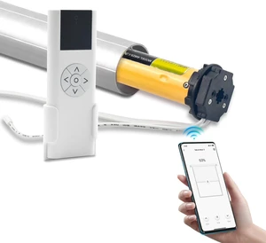 AM25MEL Smart WiFi Blinds Motor for 1.5''/38mm Tubes Tuya App Control, Alexa/Google Home, No Hub Needed, Works with Roman/Roller Shades, 110-240V AC Plug-in, Ultra Quiet (30dB) AM25MEL Smart WiFi Blinds Motor for 1.5''/38mm Tubes Tuya App Control, Alexa/Google Home, No Hub Needed, Works with Roman/Roller Shades, 110-240V AC Plug-in, Ultra Quiet (30dB)
