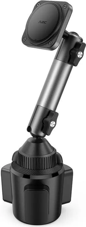 Heavy Duty Magnetic Cup Phone Holder Mount | Aluminum Arm | Dual Ring N55 Magnets | Fits 3-4 Cup Holders 20mm Ball Joint | Compatible with MagSafe iPhone Smartphones Heavy Duty Magnetic Cup Phone Holder Mount | Aluminum Arm | Dual Ring N55 Magnets | Fits 3-4 Cup Holders 20mm Ball Joint | Compatible with MagSafe iPhone Smartphones