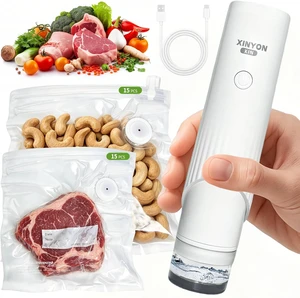 Compact Handheld Vacuum Sealer for Food, USB Rechargeable Compact Handheld Vacuum Sealer for Food, USB Rechargeable