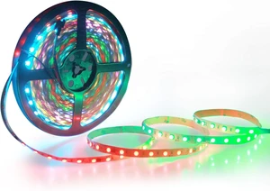 32.8ft 24V Addressable RGB LED Strip Light, WS2811 IC, 600 LEDs 32.8ft 24V Addressable RGB LED Strip Light, WS2811 IC, 600 LEDs