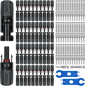 40-Pairs IP67 Waterproof Solar Panel Connectors with 2 Spanners 40-Pairs IP67 Waterproof Solar Panel Connectors with 2 Spanners