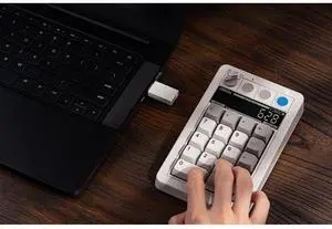 SOEWIOU 8BitDo Retro 18 Wireless Mechanical Number Keypad and Calculator for Windows and Android - M Edition SOEWIOU 8BitDo Retro 18 Wireless Mechanical Number Keypad and Calculator for Windows and Android - M Edition