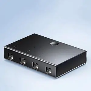 4 Port Synchronizer - USB Keyboard Mouse Sync Controller, KVM Switch/Distributor, for Windows/Linux/Android/Netware Operating System, Multiple PC Game Controllers 4 Port Synchronizer - USB Keyboard Mouse Sync Controller, KVM Switch/Distributor, for Windows/Linux/Android/Netware Operating System, Multiple PC Game Controllers