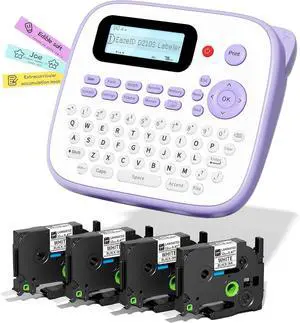 D210S Label Maker Machine with Tapes, Label Maker Waterproof-Labels, Portable Labeler with 4PK Tapes Bundle 12mm 0.47 Laminated White, Wireless Labeling Machine for Jars Bottle School Supplies D210S Label Maker Machine with Tapes, Label Maker Waterproof-Labels, Portable Labeler with 4PK Tapes Bundle 12mm 0.47 Laminated White, Wireless Labeling Machine for Jars Bottle School Supplies