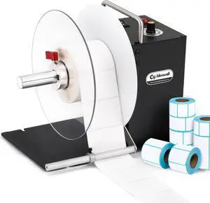 CGOLDENWALL Automatic Label Rewinder Machine, Bidirectional Rewinding, Corefree/1"/1.5"/3" Core, Max Label Diameter 7.8" Width 4.7", Speed Adjustable, Auto-sync with Printers, 100V-240V CGOLDENWALL Automatic Label Rewinder Machine, Bidirectional Rewinding, Corefree/1"/1.5"/3" Core, Max Label Diameter 7.8" Width 4.7", Speed Adjustable, Auto-sync with Printers, 100V-240V