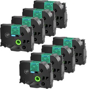 8PK Compatible for Brother P-Touch Label Maker Tape TZe-751 TZ-751 TZe751 TZ751 Black on Green 24mm 0.94 inch 1'' x 26.2ft Laminated TZe TZ Label Tape for PT-2730 PT-2730VP PT-3600 PT-7500 8PK Compatible for Brother P-Touch Label Maker Tape TZe-751 TZ-751 TZe751 TZ751 Black on Green 24mm 0.94 inch 1'' x 26.2ft Laminated TZe TZ Label Tape for PT-2730 PT-2730VP PT-3600 PT-7500