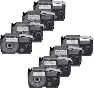8 X Compatible with Cassette Label Tape XR24SR XR-24SR XR-24SR2S XR24SR2S Black on Silver 24mm 1 inch x 26.2 Feet Replacement for CWL300 KL-430 KL-820 KL-7000 KL-7200 KL-8100 Label Maker 8 X Compatible with Cassette Label Tape XR24SR XR-24SR XR-24SR2S XR24SR2S Black on Silver 24mm 1 inch x 26.2 Feet Replacement for CWL300 KL-430 KL-820 KL-7000 KL-7200 KL-8100 Label Maker