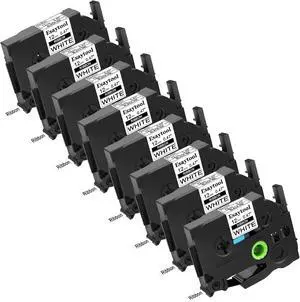8 X Compatible with P-Touch TZe-R231 AZE-R231 TZ-R231 Embellish Satin Ribbon 12mm 0.47 Inch Black on White Label Tape Replacement for Ptouch PT-H100 PT-D200 PT-P700 Label Maker 8 X Compatible with P-Touch TZe-R231 AZE-R231 TZ-R231 Embellish Satin Ribbon 12mm 0.47 Inch Black on White Label Tape Replacement for Ptouch PT-H100 PT-D200 PT-P700 Label Maker