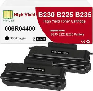 006R04400 Toner Cartridge for B225 B230 B235 High Yield Toner Cartridge Compatible for B225/B230/B235 Printer, Black, 2-Pack 006R04400 Toner Cartridge for B225 B230 B235 High Yield Toner Cartridge Compatible for B225/B230/B235 Printer, Black, 2-Pack