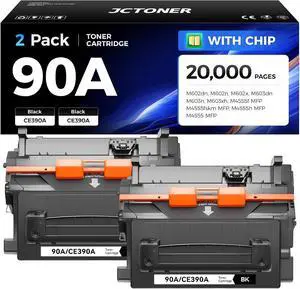 90A Toner Cartridge Black 2-Pack High Yield Replacement for HP 90A CE390A Toner Compatible with HP LaserJet Enterprise 600 M601 M602 M603 M4555 MFP M602dn M602n M602x M603dn M603n M603xh Printer Ink 90A Toner Cartridge Black 2-Pack High Yield Replacement for HP 90A CE390A Toner Compatible with HP LaserJet Enterprise 600 M601 M602 M603 M4555 MFP M602dn M602n M602x M603dn M603n M603xh Printer Ink