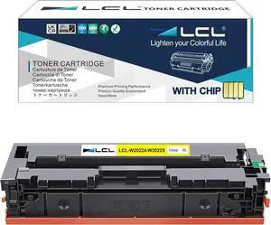 LCL 414X Yellow High-Yield Toner Cartridge with Chip Replacement for HP 414A 414X W2022A W2022X Color LaserJet Pro MFP M479fdw M454dw M479dw M454dn M479 M454 M479fnw Printer (1PK) LCL 414X Yellow High-Yield Toner Cartridge with Chip Replacement for HP 414A 414X W2022A W2022X Color LaserJet Pro MFP M479fdw M454dw M479dw M454dn M479 M454 M479fnw Printer (1PK)