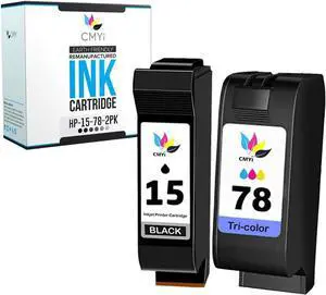 15 78 Combo Pack of 2 Replacement Ink Cartridge for HP DeskJet 3820, 3820v, 3822, 845, 920, 920C, 920Cvr, 920Cxi, 940, 940C, 940Cvr, 948, 948c, FAX 1230, 1230xi Printer (1 Black, 1 Tricolor) 15 78 Combo Pack of 2 Replacement Ink Cartridge for HP DeskJet 3820, 3820v, 3822, 845, 920, 920C, 920Cvr, 920Cxi, 940, 940C, 940Cvr, 948, 948c, FAX 1230, 1230xi Printer (1 Black, 1 Tricolor)