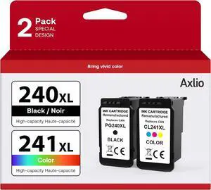 PG-240XL/CL-241XL Remanufactured Ink Cartridges Replacement for Canon 240 241, 240XL 241XL Combo Pack Use to Canon MG3620 TS5120 MG3520 MG2120 MX452 MX512 MX532 Printer (2 Pack) PG-240XL/CL-241XL Remanufactured Ink Cartridges Replacement for Canon 240 241, 240XL 241XL Combo Pack Use to Canon MG3620 TS5120 MG3520 MG2120 MX452 MX512 MX532 Printer (2 Pack)