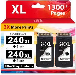 Starink 240XL Ink Cartridge Replacement for Canon 240XL Black Ink Cartridge Starink 240XL Ink Cartridge Replacement for Canon 240XL Black Ink Cartridge