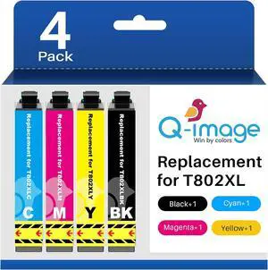 Q-image Replacement Compatible for Ink Remanufactured Compatible for Cartridges Combo Pack to use with Work with Workforce Pro WF-4730 WF-4740 WF-4720 WF-4734 EC-4020 EC-4030 (4 Pack) Q-image Replacement Compatible for Ink Remanufactured Compatible for Cartridges Combo Pack to use with Work with Workforce Pro WF-4730 WF-4740 WF-4720 WF-4734 EC-4020 EC-4030 (4 Pack)