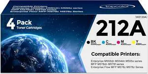 212A High Yield Toner Cartridges Compatible for HP 212A W2120A, 4-Pack 212A High Yield Toner Cartridges Compatible for HP 212A W2120A, 4-Pack