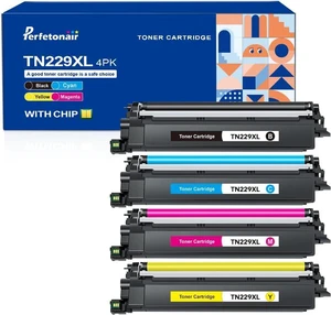 TN229XL Toner Cartridges 4 Pack Replacement for Brother TN229 TN229XL Toner for MFC-L3780CDW HL-L3220CDW HL-L3280CDW HL-L3295CDW MFC-L3720CDW MFC-L3765CDW Printer (Black, Cyan, Magenta, Yellow) TN229XL Toner Cartridges 4 Pack Replacement for Brother TN229 TN229XL Toner for MFC-L3780CDW HL-L3220CDW HL-L3280CDW HL-L3295CDW MFC-L3720CDW MFC-L3765CDW Printer (Black, Cyan, Magenta, Yellow)