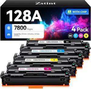 128A Toner Cartridge 4-Pack High Yield Replacement for HP 128A CE320A CE321A CE322A CE323A Toner Cartridge Compatible with HP Laserjet Pro Color MFP CM1415fn CM1415fnw CP1525n CP1525nw Series Printer 128A Toner Cartridge 4-Pack High Yield Replacement for HP 128A CE320A CE321A CE322A CE323A Toner Cartridge Compatible with HP Laserjet Pro Color MFP CM1415fn CM1415fnw CP1525n CP1525nw Series Printer