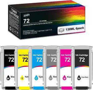 KANTEN 72 Ink Cartridge 6-Pack C9403A C9370A C9371A C9372A C9373A C9374A KANTEN 72 Ink Cartridge 6-Pack C9403A C9370A C9371A C9372A C9373A C9374A