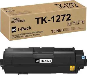 TK1272 TK-1272 Toner Cartridge Compatible for Kyocera TK-1272 1T0C140US0 Toner for ECOSYS MA4000x MA4000wifx MA4000wfx Laser Printers(Black,10,000 Pages 1-Pack) TK1272 TK-1272 Toner Cartridge Compatible for Kyocera TK-1272 1T0C140US0 Toner for ECOSYS MA4000x MA4000wifx MA4000wfx Laser Printers(Black,10,000 Pages 1-Pack)