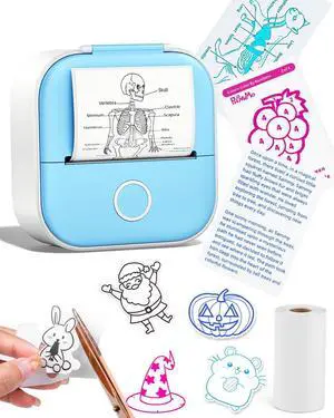 Mini Sticker Printer, Inkless Portable Bluetooth Thermal Label & Photo Printer with App, Pocket-Sized Wireless Printer for Journaling, Scrapbooking, Home Organization & Study Notes Mini Sticker Printer, Inkless Portable Bluetooth Thermal Label & Photo Printer with App, Pocket-Sized Wireless Printer for Journaling, Scrapbooking, Home Organization & Study Notes