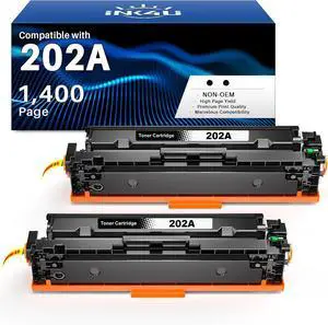 INK4U 202A Black Toner Cartridges Compatible for 202 A 202X CF500X CF501X CF502X CF503X as Replacement with Color LaserJet Pro M254dw/M254nw/M254dn MFP M281fdw/M281fdn/M281cdw/M280nw (2 Black) INK4U 202A Black Toner Cartridges Compatible for 202 A 202X CF500X CF501X CF502X CF503X as Replacement with Color LaserJet Pro M254dw/M254nw/M254dn MFP M281fdw/M281fdn/M281cdw/M280nw (2 Black)