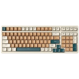 Qisan Wireless/Wired Mechanical Gaming Keyboard,Triple Mode 2.4G/USB-C/BT (98%) Wireless Mechanical Keyboard with US Layout | Blue Switch Rechargeable RGB Backlit Keyboards for Gaming, Brown Combo Qisan Wireless/Wired Mechanical Gaming Keyboard,Triple Mode 2.4G/USB-C/BT (98%) Wireless Mechanical Keyboard with US Layout | Blue Switch Rechargeable RGB Backlit Keyboards for Gaming, Brown Combo