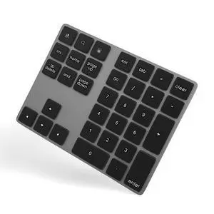 Bluetooth Numeric Keypad, Aluminum Rechargeable 34-Keys Wireless Number Pad External 10 Keys Numpad Data Entry Compatible for Laptop MacBook Mac Windows Bluetooth Numeric Keypad, Aluminum Rechargeable 34-Keys Wireless Number Pad External 10 Keys Numpad Data Entry Compatible for Laptop MacBook Mac Windows