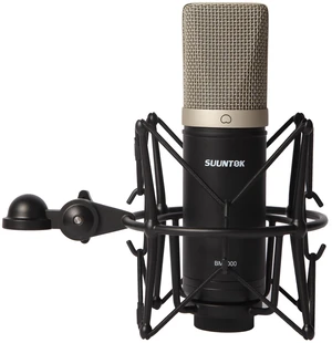 SUUNTOK Condenser Microphone XLR, Large Diaphgram Professional Recording Cardioid Microphone Kit w/Shock Mount, for Studio, Live Streaming, Podcasting, Voice-Over, You-Tube (Black) SUUNTOK Condenser Microphone XLR, Large Diaphgram Professional Recording Cardioid Microphone Kit w/Shock Mount, for Studio, Live Streaming, Podcasting, Voice-Over, You-Tube (Black)