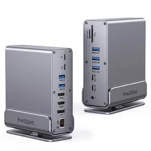 15-in-1 USB C Hub/Docking Station Dual Monitor 2 HDMI with Ethernet PD | 4k HD Triple Display (2x HDMI+1x DP), Gigabit Ethernet, 100W PD Charging, 20X Faster Transfer (10Gbps) with USB 3.2,TF/SD 15-in-1 USB C Hub/Docking Station Dual Monitor 2 HDMI with Ethernet PD | 4k HD Triple Display (2x HDMI+1x DP), Gigabit Ethernet, 100W PD Charging, 20X Faster Transfer (10Gbps) with USB 3.2,TF/SD