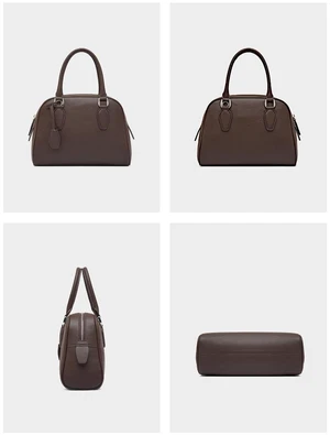 Women Genuine Leather Shoulder Bag Tote Bag Brown Women Genuine Leather Shoulder Bag Tote Bag Brown