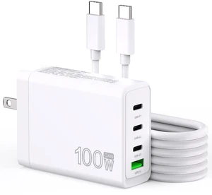 YOBVTBF 100W USB C Charger GaN 4 Port Type C Charging Station Hub Block Wall Charger Power Strip Adapter Plu Compatible with MacBook Pro/Air iPad iPhone16/15/14/13 Pro Max Dell XPS Pixel Note Galaxy YOBVTBF 100W USB C Charger GaN 4 Port Type C Charging Station Hub Block Wall Charger Power Strip Adapter Plu Compatible with MacBook Pro/Air iPad iPhone16/15/14/13 Pro Max Dell XPS Pixel Note Galaxy