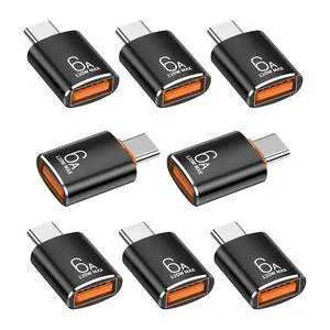 8P 10Gbps/120W C to USB Adapter,USB C to USB 3.1 OTG Adapter,Black 8P 10Gbps/120W C to USB Adapter,USB C to USB 3.1 OTG Adapter,Black