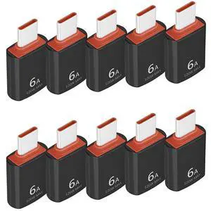 10 Pack USB C to USB Adapter, 5Gbps/120W USB C to USB 3.0 Converter Connector, Type C Male to USB Female Adapter, for MacBook Pro, iMac, iPhone 17 16 15 Pro Max, iPad mini Pro, Thunderbolt 4 10 Pack USB C to USB Adapter, 5Gbps/120W USB C to USB 3.0 Converter Connector, Type C Male to USB Female Adapter, for MacBook Pro, iMac, iPhone 17 16 15 Pro Max, iPad mini Pro, Thunderbolt 4