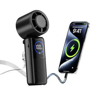 Turbo Handheld Portable Fan, 15000mAh Rechargeable Personal Fan Turbo Handheld Portable Fan, 15000mAh Rechargeable Personal Fan