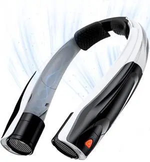 Max 21 mph Powerful Cooling Airflow Neck Fan: 6 Speeds 6000mAh 8-20H Runtime 360° Airflow Coverage for Full Neck & Face Cooling - Hands-Free Wearable Fan for Outdoor Travel Hiking Hot Flashes -Black Max 21 mph Powerful Cooling Airflow Neck Fan: 6 Speeds 6000mAh 8-20H Runtime 360° Airflow Coverage for Full Neck & Face Cooling - Hands-Free Wearable Fan for Outdoor Travel Hiking Hot Flashes -Black