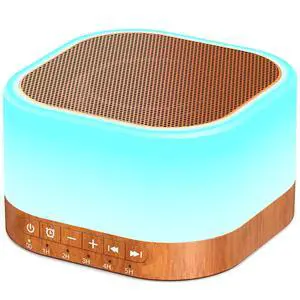 Sound Machine White Noise Machine with 25 Soothing Sounds 12 Colors Light with 10 Adjustable Levels 32 Adjustable Volumes 5 Timers Portable Sleep Machine for Adults Kids Baby (Wood) Sound Machine White Noise Machine with 25 Soothing Sounds 12 Colors Light with 10 Adjustable Levels 32 Adjustable Volumes 5 Timers Portable Sleep Machine for Adults Kids Baby (Wood)