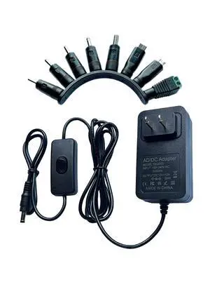 12V DC Adapter 2A Power Supply AC 100-240V 50/60Hz to 12V 24W Transformer 12V DC Adapter 2A Power Supply AC 100-240V 50/60Hz to 12V 24W Transformer