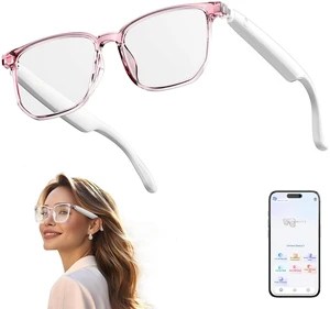 AI Smart Glasses, Bluetooth 6.0 Real-Time Translation Glasses 144 Languages Bluetooth Translation Glasses Blue Light Filtering Lenses for Traveling/ Meeting/ Trade Business for Men&Women AI Smart Glasses, Bluetooth 6.0 Real-Time Translation Glasses 144 Languages Bluetooth Translation Glasses Blue Light Filtering Lenses for Traveling/ Meeting/ Trade Business for Men&Women
