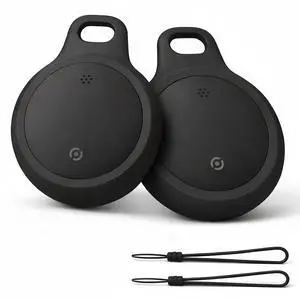 Bluetooth Tracker Works with Apple Find My & Android Find Hub Key Finder for Keys & Pet Collar, No Monthly Fee, Loud Alarm, Replaceable Battery(2 Pack, Black) Bluetooth Tracker Works with Apple Find My & Android Find Hub Key Finder for Keys & Pet Collar, No Monthly Fee, Loud Alarm, Replaceable Battery(2 Pack, Black)